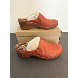 Alegria Sereniti Leather Clogs Size 41-US 10.5 Rust Color